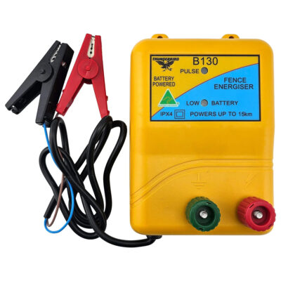 Thunderbird B130 energiser for 15km battery electric fencing