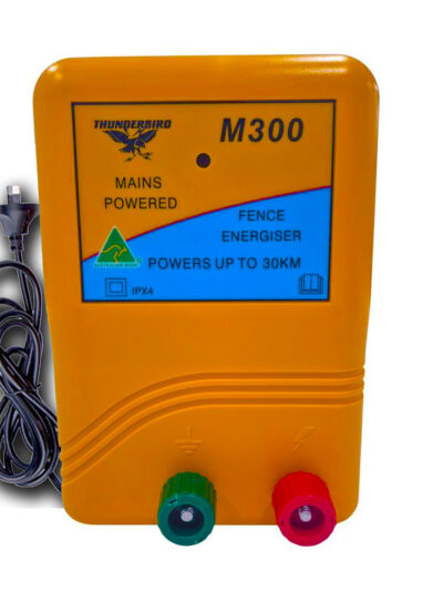 Thunderbird M300 energiser for 30km mains electric fencing