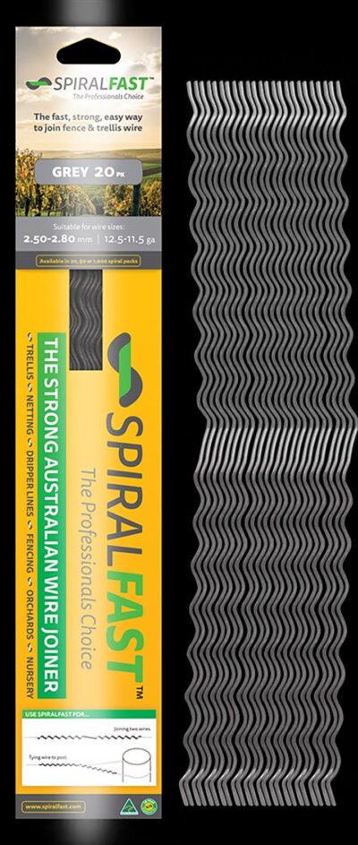 SpiralFast wire joiners for 2.5–2.8mm fence wire 50 pack