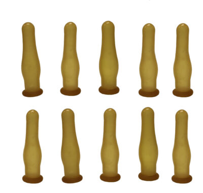 10 x Calf Bottle Teats - Latex - Small Bottles