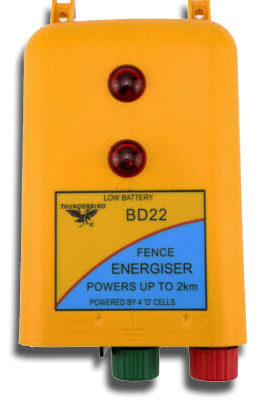 Battery Thunderbird BD22 2km 12v and D Cell