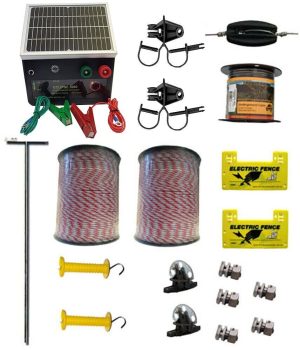 Strip Cell Grazing SOLAR Electric Fence 5 Acre Package 4