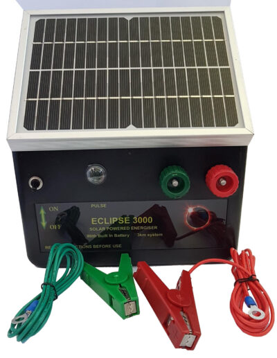 Eclipse 3000 Solar Fence Energiser | Powers Up To 3km