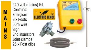 Mains Powered Pet Fence- Kit 240v