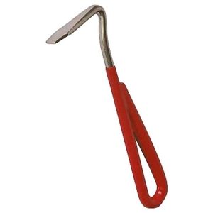 Hoof Pick- Nickel Plated (RED) x 1