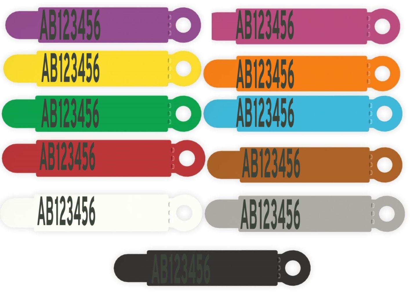 Leader- Tags- Multi Tags SINGLE SIDED PRINTING x 10