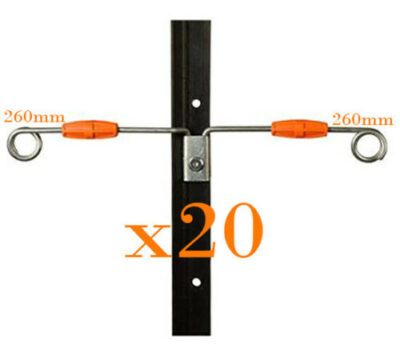 Live Tip Offset 160mm Double Steel Post x 20pk
