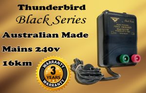 16km M120 Black Series MAINS Power Electric Fence ENERGISER Thunderbird