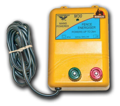 Thunderbird M30 energiser for 2.5km mains electric fencing