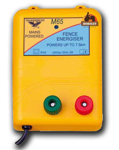 Thunderbird M65 energiser for 7.5km mains electric fencing
