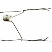 Offset Porcelain Reel & 300mm Wire x 50 Insulators #31