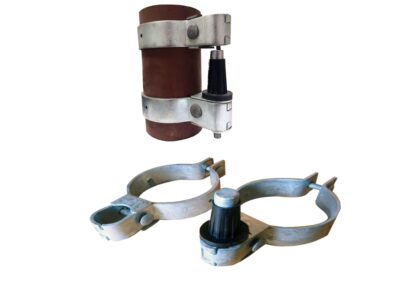 Gate Fittings- 100NB Clamp On Hinge Set