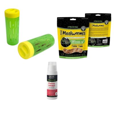 TREAT ROLLER PACK - POULTRY BIRD MEAL WORMS WORMER ROLLER