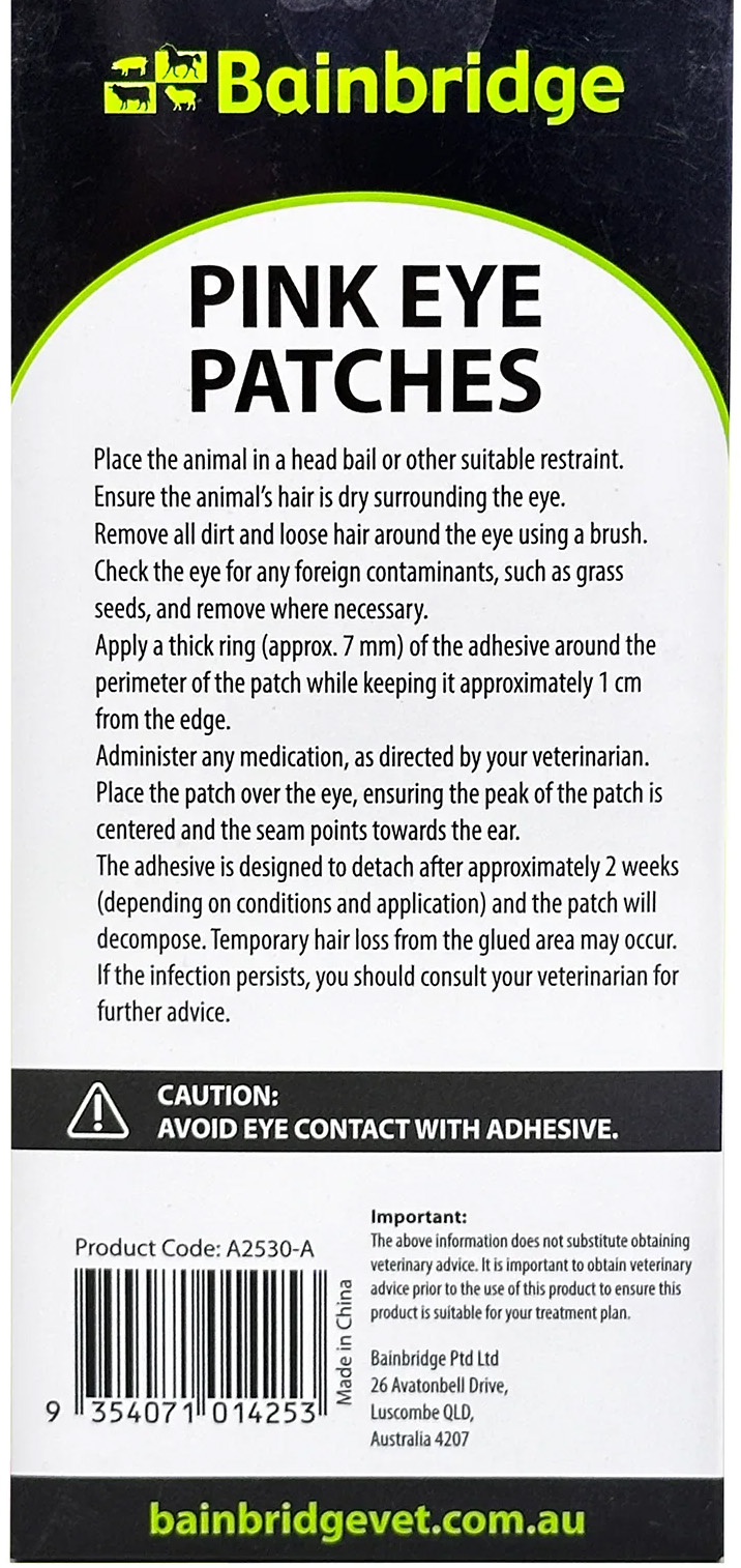 Pink Eye Patches Adult with adhesive - Image 2