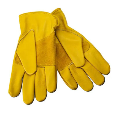 Leather Gloves Palm & Back Protection