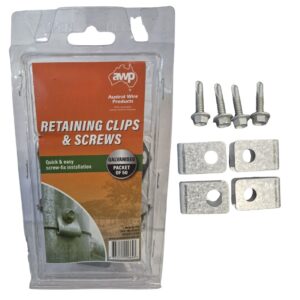 Galvanised Fence Mesh Retaining Clips 50 Pack
